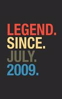 Legend Since July 2009