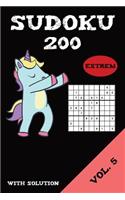 Sudoku 200 Extrem With Solution Vol. 5