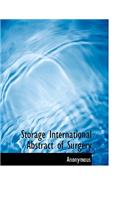 Storage International Abstract of Surgery