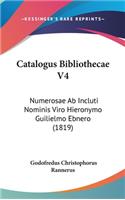 Catalogus Bibliothecae V4