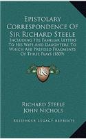Epistolary Correspondence of Sir Richard Steele