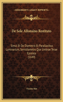 De Sole Alfonsino Restituto