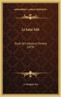 Le Saint Edit