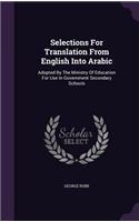 Selections For Translation From English Into Arabic