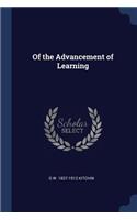 Of the Advancement of Learning