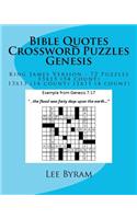 Bible Quotes Crossword Puzzles - Genesis