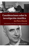 Consideraciones sobre la investigación científica