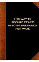 2020 Daily Planner Ben Franklin Quote Peace War Vintage Style 388 Pages