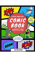 Blank Comic Book Sketchbook for Kids