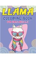 Llama Coloring Book for Girls Ages 6-8: A Cute llama coloring book for Girls Amazing Beautiful Coloring Book For Llama Lovers