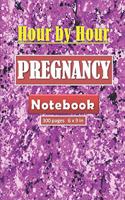 Hour by Hour Pregnancy Notebook 300 pages and 6 x 9 inch