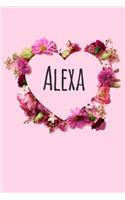 Alexa: Personalized Name Journal Notebook with the name Alexa. 120 PagesBlank & Lined (6 x 9 inches)