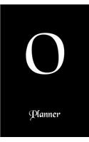 O: Letter Journal Monogram Minimalist Lined Notebook To Do List Undated Daily Planner for Personal and Business Activities with Check Boxes to Help you