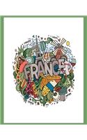 Journal Notebook for All Things FRENCH: French class? Trip to France? Cute blank lined notebook to keep it all organized!