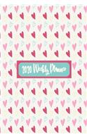 2020 Weekly Planner: Weekly Dated Diary Planner For Women - Cute Heart Cover