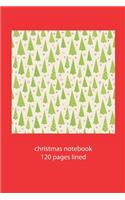 christmas notebook 120 pages lined
