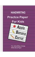 Handwriting Practice Paper for Kids
