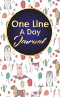 One Line A Day Journal: 5 Year Journal One Line A Day, One Line A Day A Five Year Memory Book, Five Year Diary, One Line A Day Notebook, Cute Farm Animals Cover(64 One Line a Day Journals)