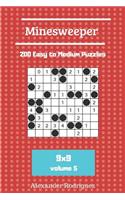 Minesweeper Puzzles - 200 Easy to Medium vol. 5