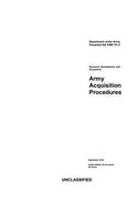 Department of the Army Pamphlet DA PAM 70-3 Army Acquisition Procedures September 2018