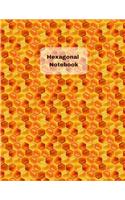 Hexagonal Notebook: Hexagon Graph Paper for Game Mapping, Drawing, Sketching, Organic Chemistry, Quilting