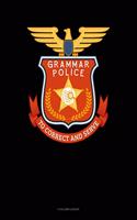 Grammar Police to Correct and Serve: 4 Column Ledger(641 4 Column Ledger)