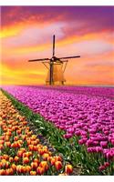 Tulip Notebook: Dot Grid Journal, Softcover, Size (6x9 Inches) with 120 Pages, Cover: Flowers