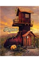 Ryan: Personalized Book with Name, Notebook, Journal, Diary, 105 Lined Pages, 8 1/2" x 11"