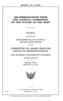 Recommendations from the National Commission on the Future of the Army