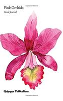Pink Orchids Lined Journal