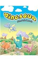 Dinosaur Sketchbook: Paper Book for Sketching, Drawing, Journaling & Doodling (Sketchbooks), Perfect Large Size at 8.5 X 11, 120 Pages, ( Cute Dinosaur Cover )