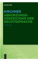 Kirchner - Abkürzungsverzeichnis Der Rechtssprache