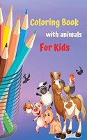 Coloring book for kids with animals