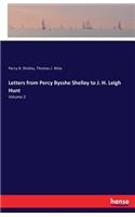 Letters from Percy Bysshe Shelley to J. H. Leigh Hunt