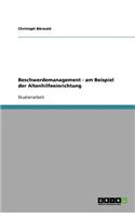 Beschwerdemanagement in der Altenhilfeeinrichtung