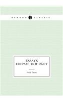 Essays on Paul Bourget