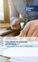 The effects of corporate governance