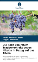 Rolle von rotem Traubenextrakt gegen Nikotin in Bezug auf das Altern