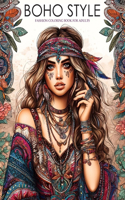 BOHO STYLE. Coloring Book for Teenagers and Adults