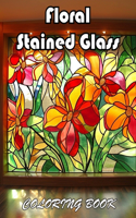 Floral Stained Glass Coloring Book