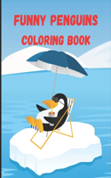 Funny Penguins: Coloring Book for Kids