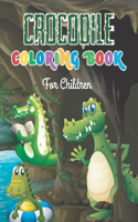 Crocodile coloring book for children: Crocodile coloring book for toddlers age 4-8