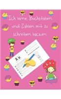 Ich lerne, Buchstaben und Zahlen mit zu schreiben backen