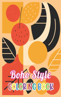 Boho Style Coloring Book