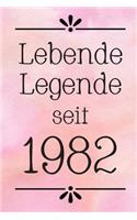 Lebende Legende 1982: DIN A5 - 120 Seiten Punkteraster - Kalender - Notizbuch - Notizblock - Block - Terminkalender - Abschied - Abschiedsgeschenk - Ruhestand - Arbeitsko