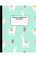 Primary Composition Notebook: Preschool, Kinder, 1st and 2nd Grade Writing Journal School Exercise Workbook with Picture and Drawing Space - Elegant Handwriting Practice Book for