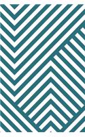 Abstract Striped Geometric Notebook