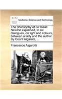 The Philosophy of Sir Isaac Newton Explained, in Six Dialogues, on Light and Colours, Between a Lady and the Author. by Count Algarotti, ...