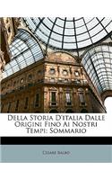 Della Storia D'italia Dalle Origini Fino Ai Nostri Tempi