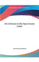 On Criticism in the Open Society (1961)